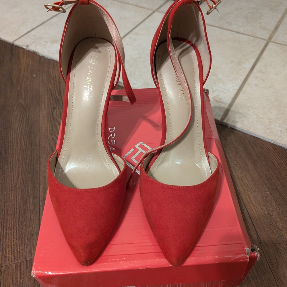 Dream Pairs Red Women's Heels